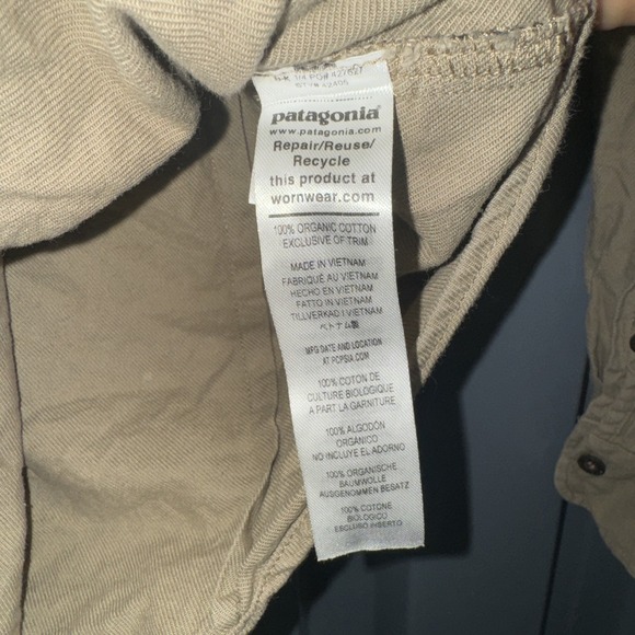 Women's Beige Fjord Flannel Shirt Sage Khaki Size S - Picture 3 of 7